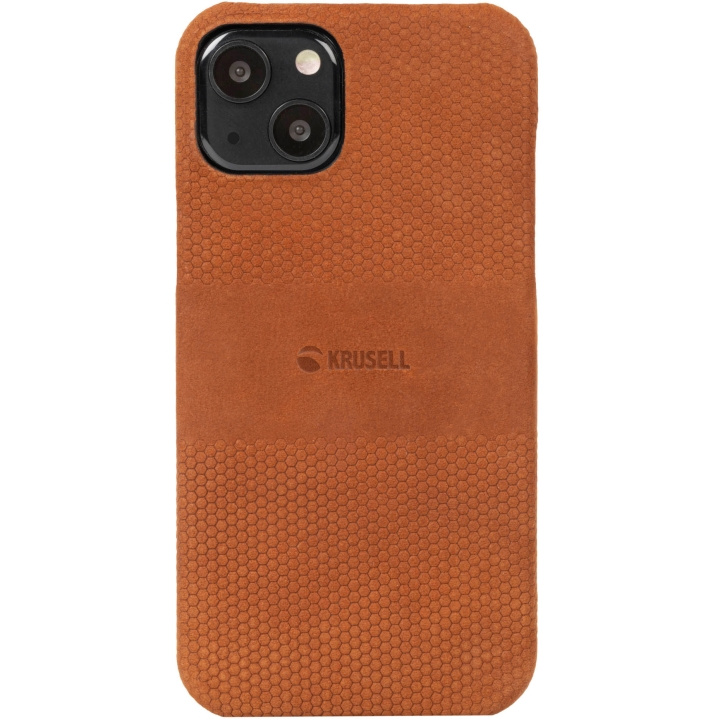 Krusell Lædercover iPhone 13 Cognac i gruppen SMARTPHONES & TABLETS / Mobil Beskyttelse / Apple / iPhone 13 / Cover hos TP E-commerce Nordic AB (C08758)