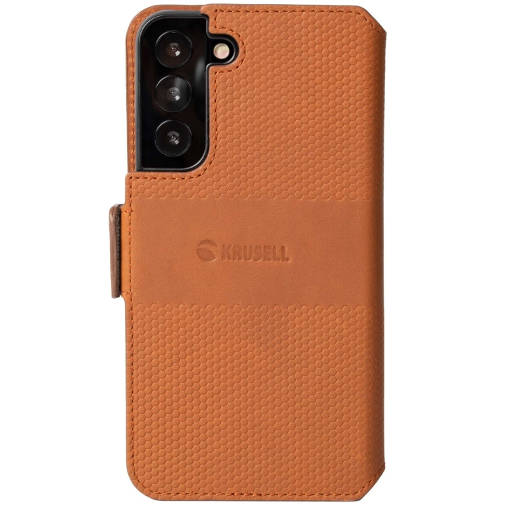 Krusell Telefonpung i læder Galaxy S22 Cognac i gruppen SMARTPHONES & TABLETS / Mobil Beskyttelse / Samsung hos TP E-commerce Nordic AB (C08788)