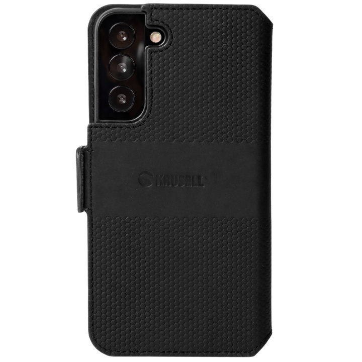 Krusell Telefonpung i læder Galaxy S22 Sort i gruppen SMARTPHONES & TABLETS / Mobil Beskyttelse / Samsung hos TP E-commerce Nordic AB (C08790)