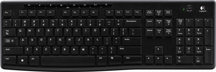 Logitech Wireless Keyboard K270 - Trådløst tastatur med nordisk layo i gruppen COMPUTERTILBEHØR / Mus og tastatur / Tastatur / Ledningsfri hos TP E-commerce Nordic AB (C09056)