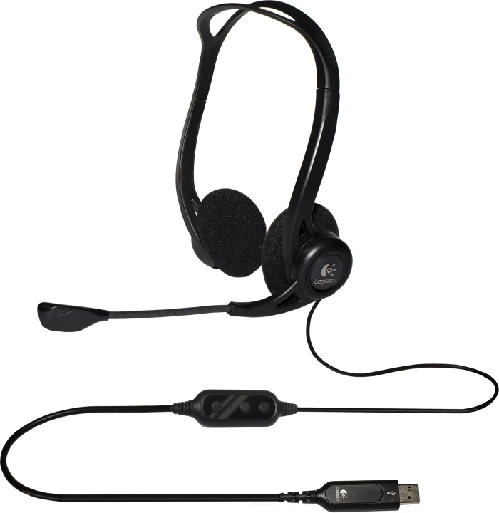 Logitech PC Headset 960 USB OEM (981-000100) i gruppen COMPUTERTILBEHØR / Computer Tilbehør / Headset hos TP E-commerce Nordic AB (C09109)