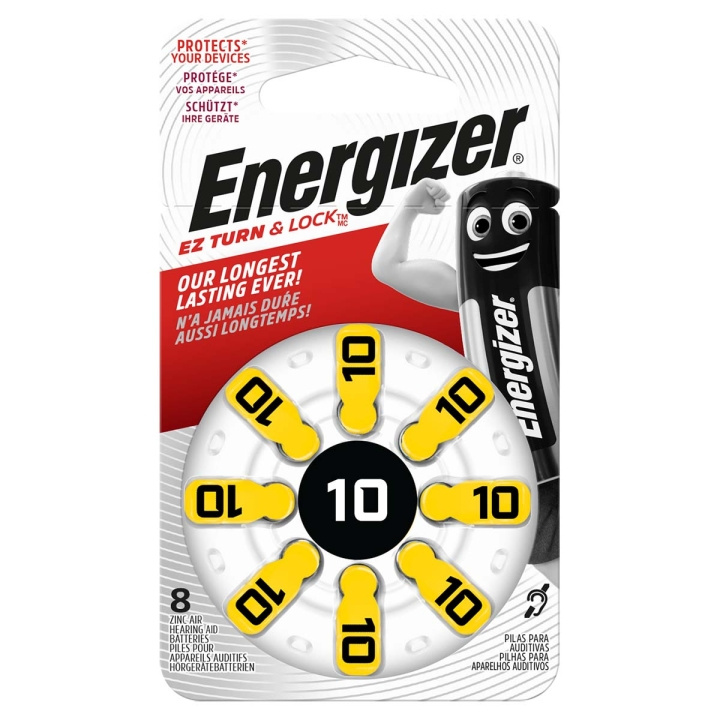 Energizer Zink-Air Batteri Pr70 Type 10 | 1.4 V DC | 92 mAh | Antal batterier: 8 stk. | Hearing Aid | Sølv i gruppen HJEMMEELEKTRONIK / Batterier og opladere / Batterier / Batterier til høreapparater hos TP E-commerce Nordic AB (C09197)