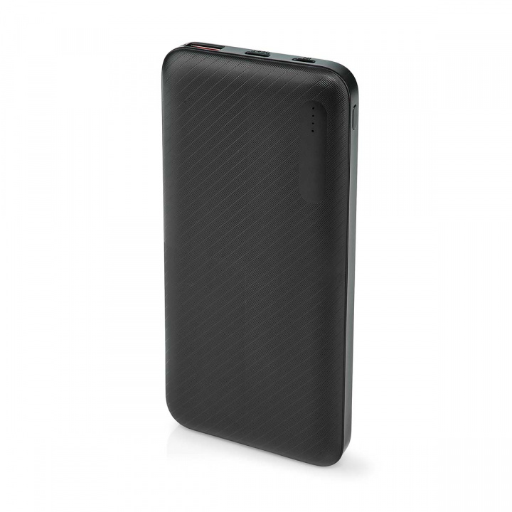 Nedis Powerbank | 10000 mAh | 1.5 / 2.0 / 3.0 A | Antal output: 2 | Output tilslutning: 1x USB-A / 1x USB-C™ | Input forbindels: 1x Micro USB / 1x USB-C™ | PD2.0 18W | Lithium-polymer billede