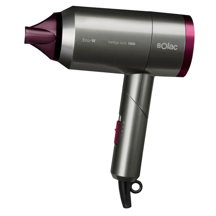 Solac Hårtørrer Foldbar Hair&Go Ionic 1800 i gruppen SKØNHED & HELSE / Hår og styling / Styling værktøjer / Hårtørrere hos TP E-commerce Nordic AB (C09250)