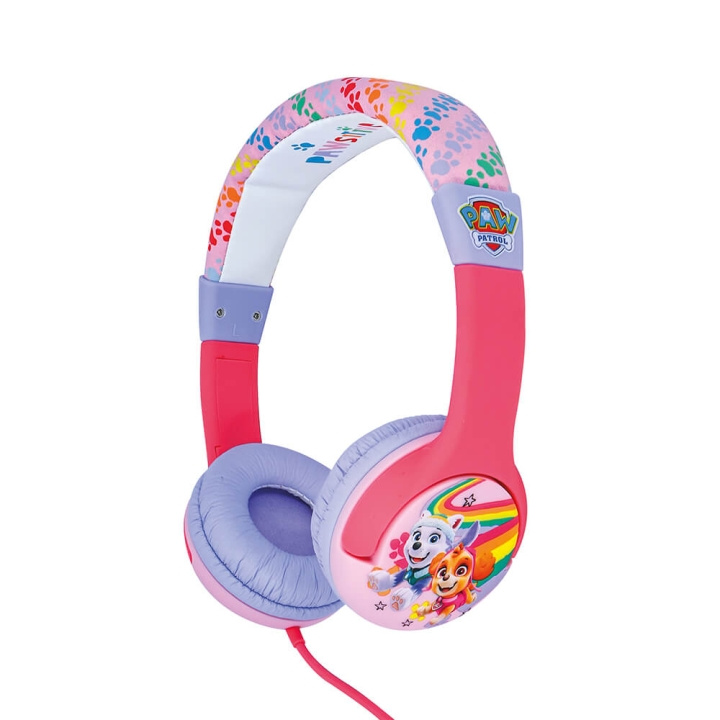 Paw Patrol Høretelefoner On-Ear Junior 85dB Paw Patrol Skye & Everest i gruppen HJEMMEELEKTRONIK / Lyd & billede / Hovedtelefoner & Tilbehør / Hovedtelefoner hos TP E-commerce Nordic AB (C09262)