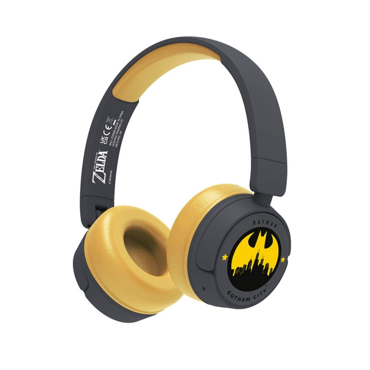 BATMAN Høretelefoner On-Ear Junior Trådløs 85dB/95dB Batman i gruppen HJEMMEELEKTRONIK / Lyd & billede / Hovedtelefoner & Tilbehør / Hovedtelefoner hos TP E-commerce Nordic AB (C09263)