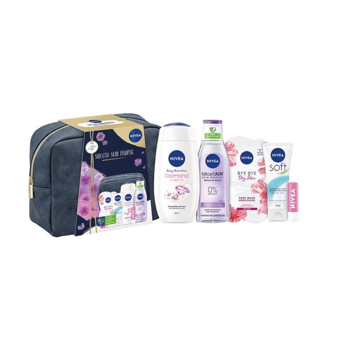 Giftset Nivea Smooth Skin Pamper Set i gruppen SKØNHED & HELSE / Gaveæske / Gaveæske til hende hos TP E-commerce Nordic AB (C09853)