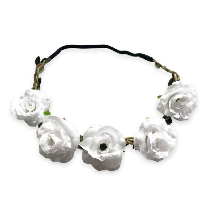 Hairband Blossom - White i gruppen SKØNHED & HELSE / Hår og styling / Hårtilbehør hos TP E-commerce Nordic AB (C09887)