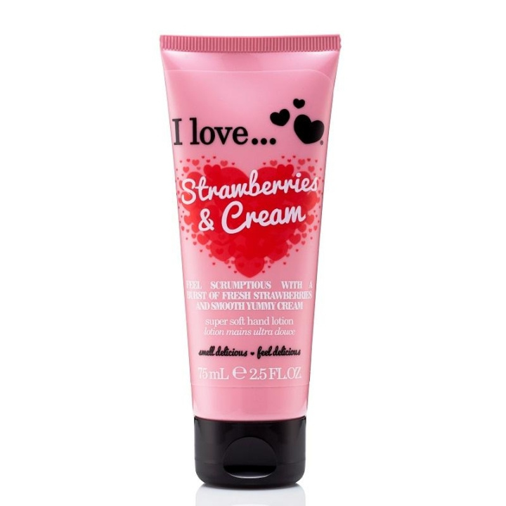 I Love… Strawberries & Cream Hand Lotion 75ml i gruppen SKØNHED & HELSE / Manicure / pedicure / Håndcreme hos TP E-commerce Nordic AB (C09895)