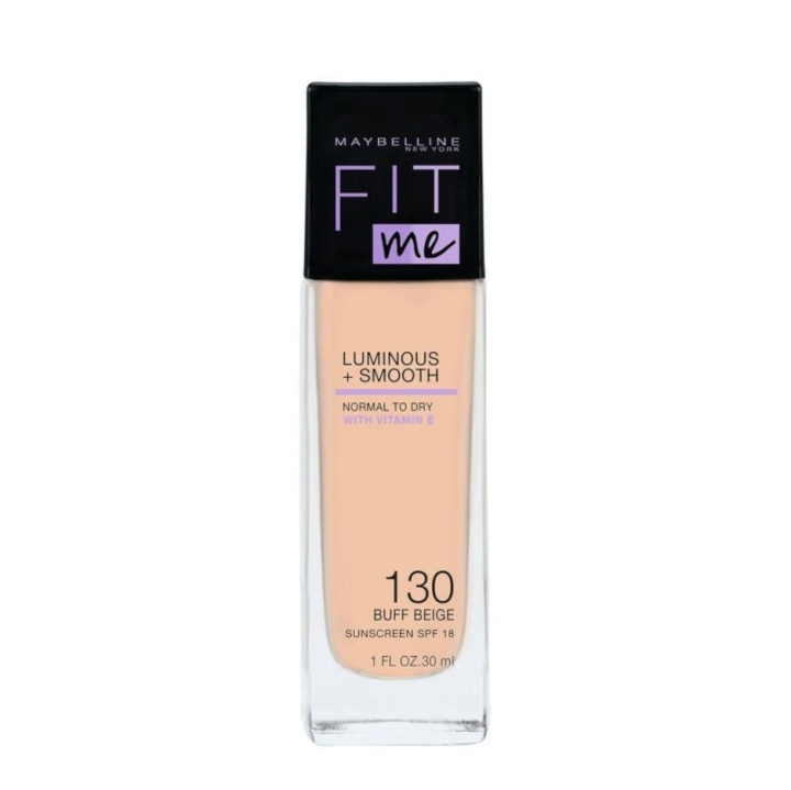 Maybelline Fit Me Luminous + Smooth Foundation - 130 Buff Beige i gruppen SKØNHED & HELSE / Makeup / Makeup ansigt / Foundation hos TP E-commerce Nordic AB (C10124)