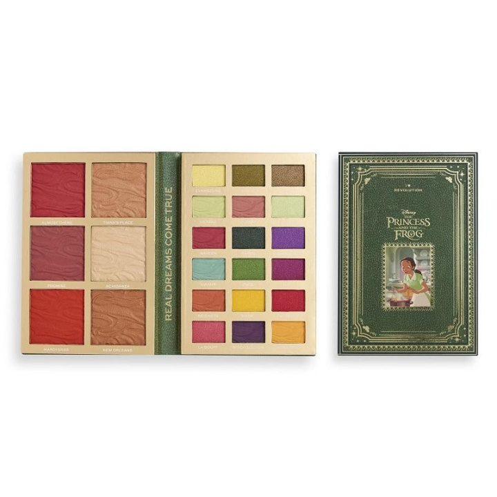 Makeup Revolution X Disney Fairytale Tiana Book Palette i gruppen SKØNHED & HELSE / Makeup / Øjne og øjenbryn / Øjenskygge hos TP E-commerce Nordic AB (C10153)