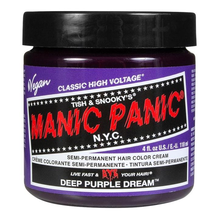 Manic Panic Classic Cream Deep Purple Dream i gruppen SKØNHED & HELSE / Hår og styling / Hårpleje / Hårfarve / Hårfarve & Farve bombe hos TP E-commerce Nordic AB (C10240)