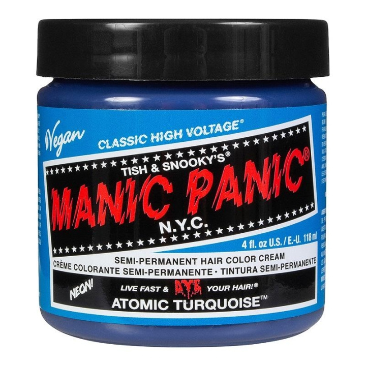 Manic Panic Classic Cream Atomic Turquoise i gruppen SKØNHED & HELSE / Hår og styling / Hårpleje / Hårfarve / Hårfarve & Farve bombe hos TP E-commerce Nordic AB (C10252)