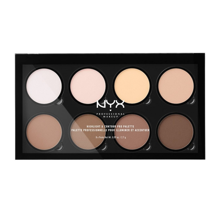 NYX PROF. MAKEUP Highlight & Contour Pro Palette i gruppen SKØNHED & HELSE / Makeup / Makeup ansigt / Contour/Highlight hos TP E-commerce Nordic AB (C10289)