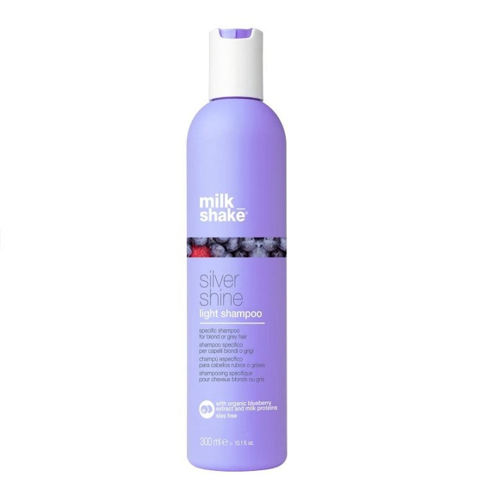 Milk_ Shake Silver Shine Light Schampoo 300ml i gruppen SKØNHED & HELSE / Hår og styling / Hårpleje / Hårfarve / Sølv shampoo hos TP E-commerce Nordic AB (C10350)