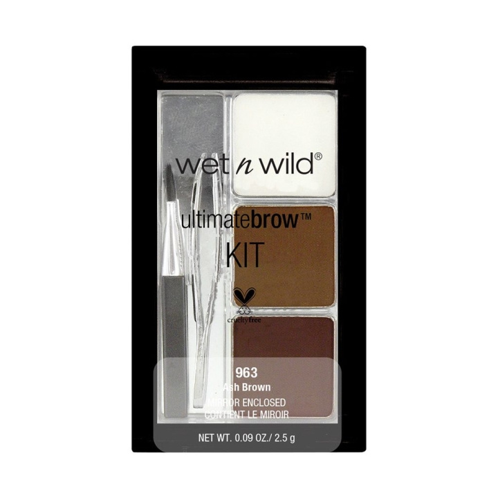 Wet n Wild Color Icon Brow Kit - Ash Brown 2,5g i gruppen SKØNHED & HELSE / Makeup / Øjne og øjenbryn / Øjenbryn kit hos TP E-commerce Nordic AB (C10595)