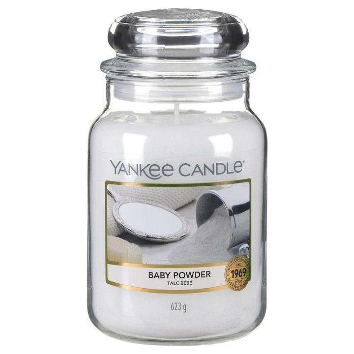 Yankee Candle Classic Large Baby Powder 623g i gruppen SKØNHED & HELSE / Duft & Parfume / Øvrig duft / Duftlys hos TP E-commerce Nordic AB (C10996)