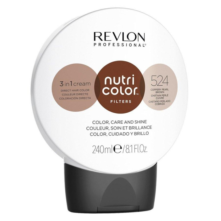 Revlon Nutri Color 524 Coppery Pearl Brown 240ml i gruppen SKØNHED & HELSE / Hår og styling / Hårpleje / Hårmaske hos TP E-commerce Nordic AB (C11076)