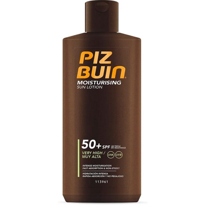 Piz Buin Moisturising Sun Lotion SPF50+ 200ml i gruppen SKØNHED & HELSE / Hudpleje / Tanning / Solbeskyttelse hos TP E-commerce Nordic AB (C11131)