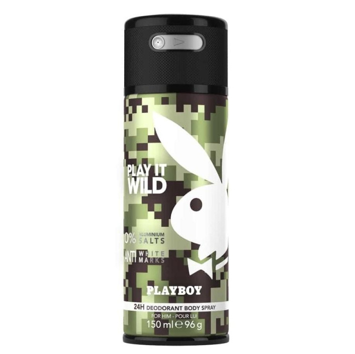 Playboy Play It Wild For Him Deo Spray 150ml i gruppen SKØNHED & HELSE / Duft & Parfume / Deodorant / Deo for ham hos TP E-commerce Nordic AB (C11447)