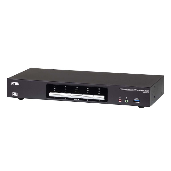 4-Port USB 3.0 4K DisplayPort Dual Display KVMP™-switch i gruppen COMPUTERTILBEHØR / Kabler og adaptere / HDMI / VGA / DVI switche hos TP E-commerce Nordic AB (C11532)