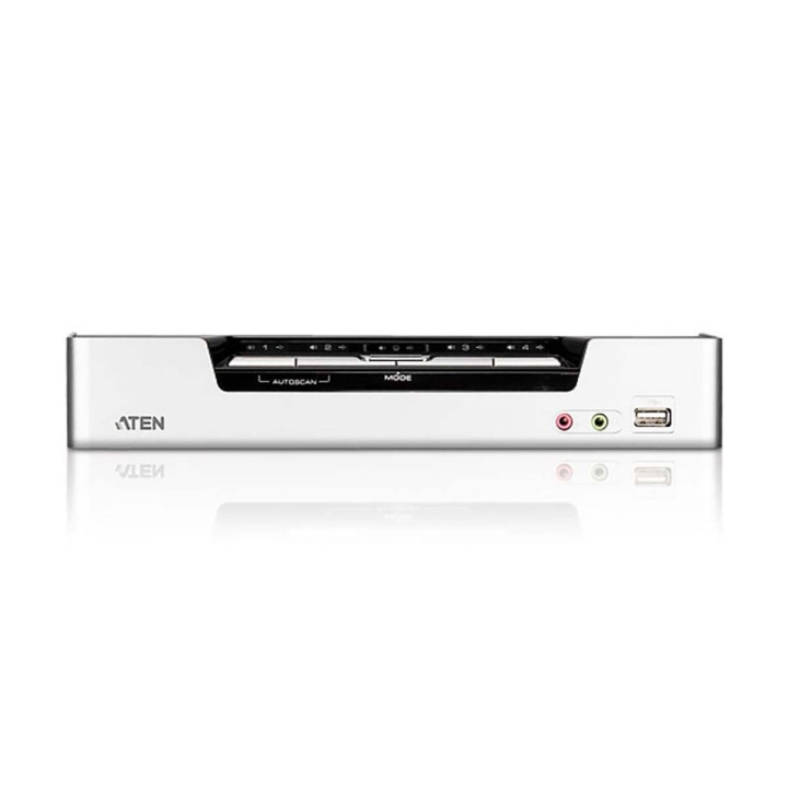 Aten CS1794 4-Port KVM Switch Sort i gruppen COMPUTERTILBEHØR / Kabler og adaptere / HDMI / VGA / DVI switche hos TP E-commerce Nordic AB (C11559)