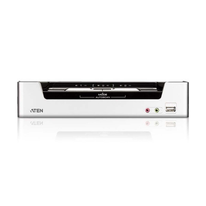 Atena CS1792 2-Port CS1792 KVM Switch Sølv i gruppen COMPUTERTILBEHØR / Kabler og adaptere / HDMI / VGA / DVI switche hos TP E-commerce Nordic AB (C11560)