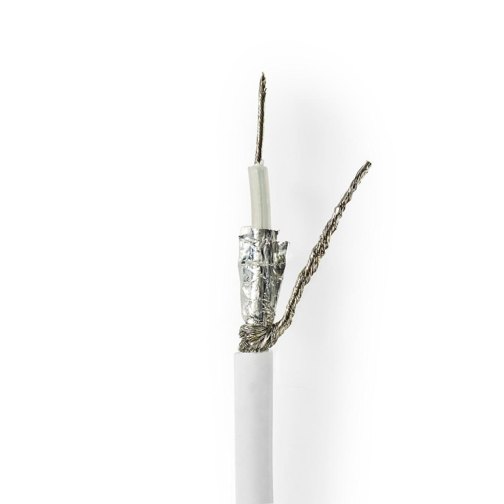 Nedis Coax Kabel På Rulle | RG58C/U | 50 Ohm | Dobbelt afskærmet | ECA | 25.0 m | Coax | PVC | Hvid | Gaveæske i gruppen HJEMMEELEKTRONIK / Kabler og adaptere / Antennekabler og tilbehør / Antenne kabler hos TP E-commerce Nordic AB (C11652)