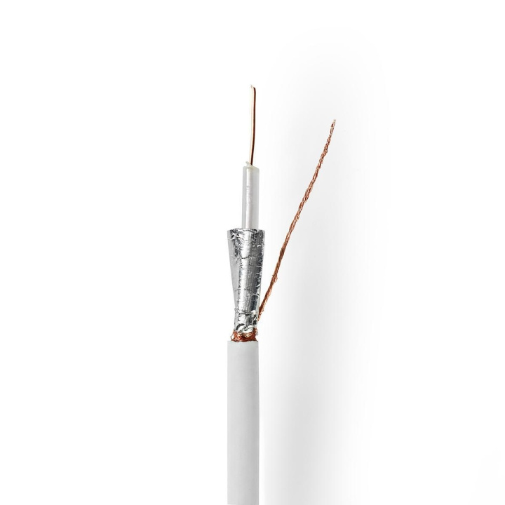 Nedis Coax Kabel På Rulle | RG59U | 75 Ohm | Dobbelt afskærmet | ECA | 25.0 m | Coax | PVC | Hvid | Gaveæske i gruppen HJEMMEELEKTRONIK / Kabler og adaptere / Antennekabler og tilbehør / Antenne kabler hos TP E-commerce Nordic AB (C11658)