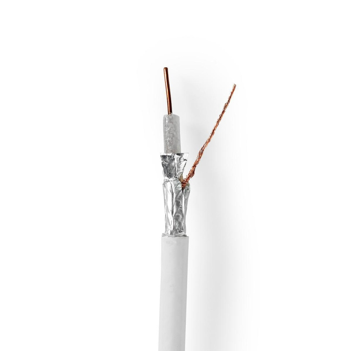 Nedis Coax Kabel På Rulle | 4G / LTE secure | 75 Ohm | Triple afskærmet | ECA | 25.0 m | Coax | PVC | Hvid | Gaveæske i gruppen HJEMMEELEKTRONIK / Kabler og adaptere / Antennekabler og tilbehør / Antenne kabler hos TP E-commerce Nordic AB (C11660)
