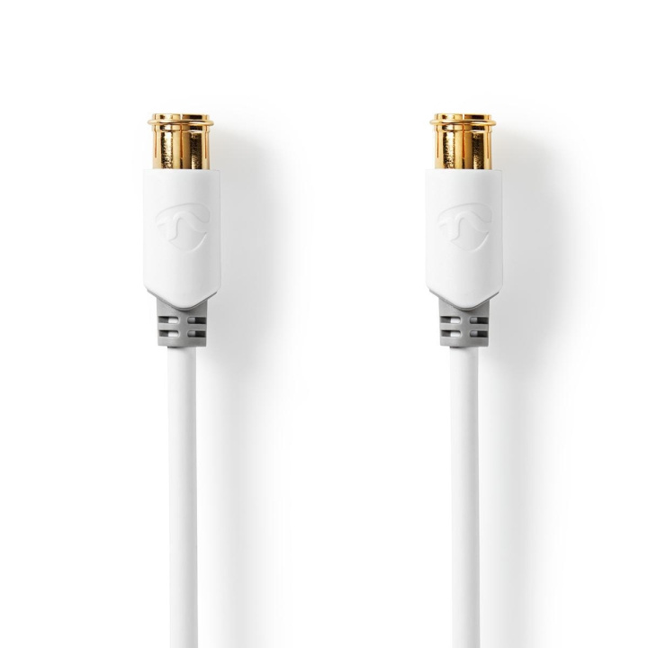 Nedis F Quick - F Quick Cables | F Han Quick | F Han Quick | Guldplateret | 75 Ohm | Dobbelt afskærmet | 10.0 m | Runde | PVC | Hvid | Window Box i gruppen HJEMMEELEKTRONIK / Kabler og adaptere / Antennekabler og tilbehør / Antenne kabler hos TP E-commerce Nordic AB (C11707)