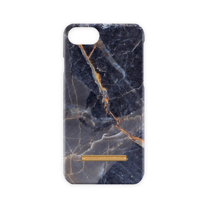 ONSALA Mobilcover Shine Grey Marble iPhone 6/7/8/SE2020/22 i gruppen SMARTPHONES & TABLETS / Mobil Beskyttelse / Apple / iPhone 8 / Cover hos TP E-commerce Nordic AB (C12104)