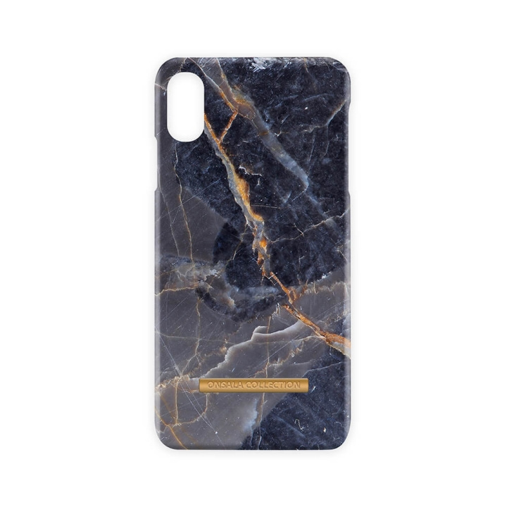 ONSALA COLLECTION Mobil Cover Shine Grey Marble iPhone XS MAX i gruppen SMARTPHONES & TABLETS / Mobil Beskyttelse / Apple / iPhone XS Max / Cover hos TP E-commerce Nordic AB (C12123)