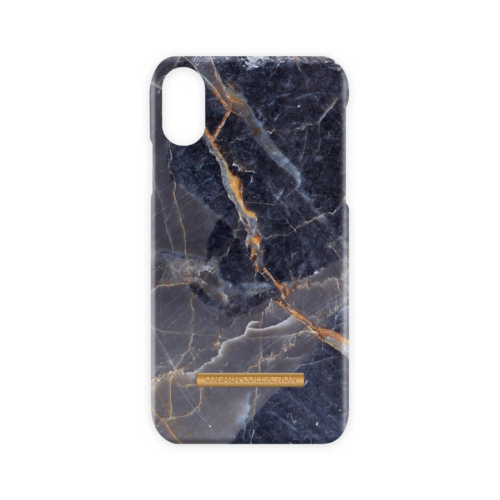 Onsala COLLECTION Mobilskal Shine Grey Marble iPhone XR i gruppen SMARTPHONES & TABLETS / Mobil Beskyttelse / Apple / iPhone XR / Cover hos TP E-commerce Nordic AB (C12134)