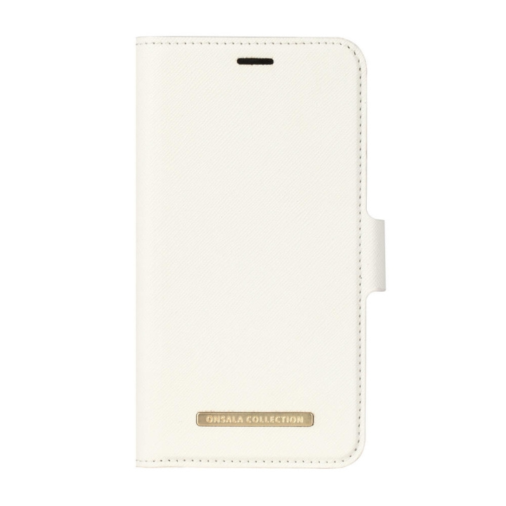 Onsala COLLECTION Wallet Saffiano White iPhone X/XS i gruppen SMARTPHONES & TABLETS / Mobil Beskyttelse / Apple / iPhone X/XS / Cover hos TP E-commerce Nordic AB (C12150)