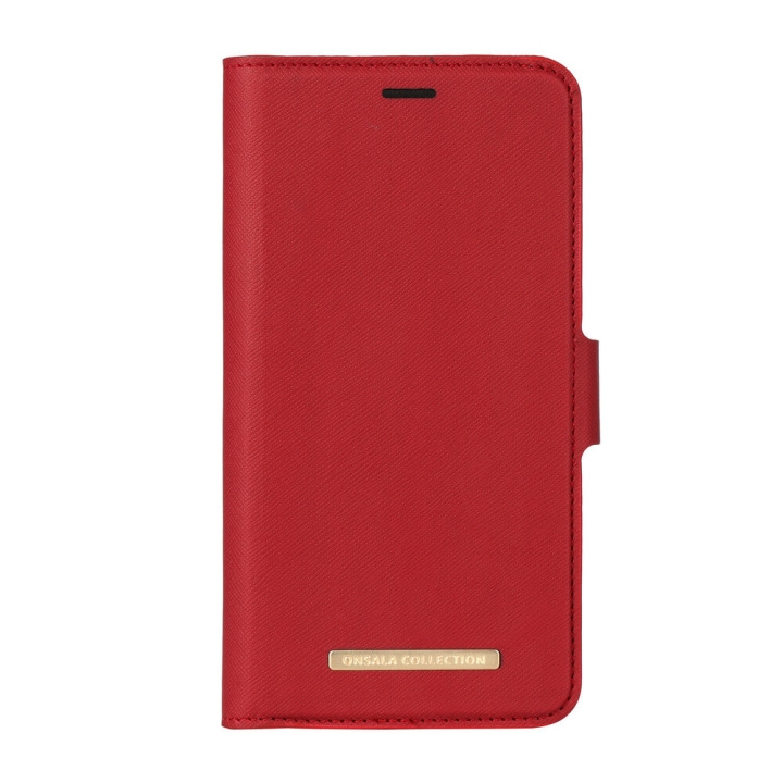 Onsala COLLECTION Wallet Saffiano Red iPhone X/XS i gruppen SMARTPHONES & TABLETS / Mobil Beskyttelse / Apple / iPhone X/XS / Cover hos TP E-commerce Nordic AB (C12151)