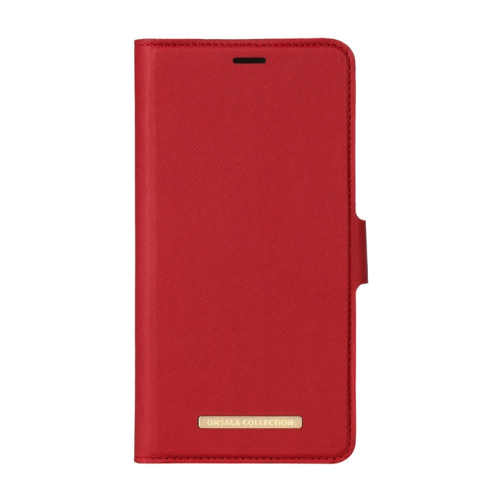 Onsala COLLECTION Mobilfodral Saffiano Red iPhone Xs Max i gruppen SMARTPHONES & TABLETS / Mobil Beskyttelse / Apple / iPhone XS Max / Cover hos TP E-commerce Nordic AB (C12153)