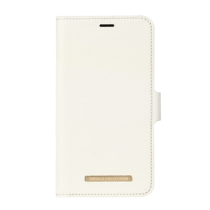 Onsala COLLECTION Mobilfodral Saffiano White iPhone XR i gruppen SMARTPHONES & TABLETS / Mobil Beskyttelse / Apple / iPhone XR / Cover hos TP E-commerce Nordic AB (C12154)