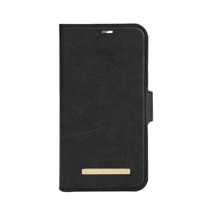 Onsala COLLECTION Wallet Midnight Black iPhone 13 Mini i gruppen SMARTPHONES & TABLETS / Mobil Beskyttelse / Apple / iPhone 13 Mini / Cover hos TP E-commerce Nordic AB (C12158)