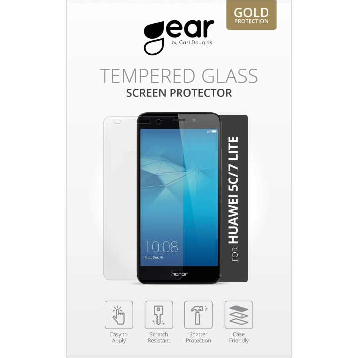 GEAR Hærdet Glas 2.5D Huawei Honor 5C/7 Lite i gruppen SMARTPHONES & TABLETS / Mobil Beskyttelse / Huawei/Honori hos TP E-commerce Nordic AB (C12370)
