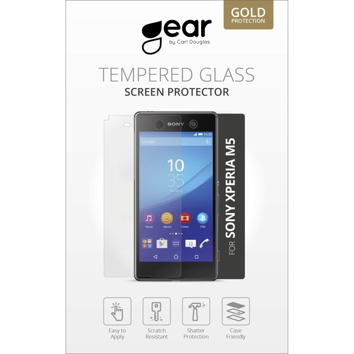 GEAR Hærdet Glas 2.5D Sony Xperia M5 i gruppen SMARTPHONES & TABLETS / Mobil Beskyttelse / Sony hos TP E-commerce Nordic AB (C12376)