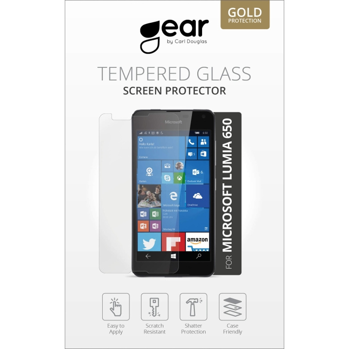 Gear Hærdet Glas 2.5D Lumia 650 i gruppen SMARTPHONES & TABLETS / Mobil Beskyttelse / Nokia/Microsoft hos TP E-commerce Nordic AB (C12378)