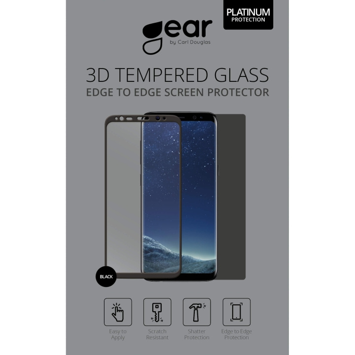 GEAR Hærdet Glas 3D Full Cover Sort Samsung J5 (2017) i gruppen SMARTPHONES & TABLETS / Mobil Beskyttelse / Samsung hos TP E-commerce Nordic AB (C12380)