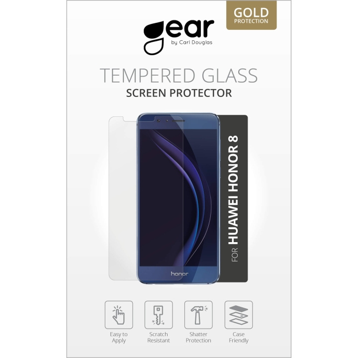GEAR Hærdet Glas 2.5D Huawei Honor 8 i gruppen SMARTPHONES & TABLETS / Mobil Beskyttelse / Huawei hos TP E-commerce Nordic AB (C12383)