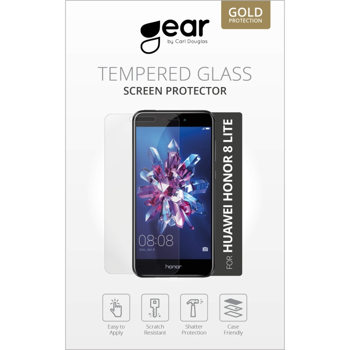 Gear Hærdet Glas 2.5D Huawei Honor 8 Lite i gruppen SMARTPHONES & TABLETS / Mobil Beskyttelse / Huawei/Honori hos TP E-commerce Nordic AB (C12384)