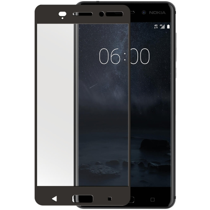 GEAR Hærdet Glas 3D Full Cover Sort Nokia 6 (2017) i gruppen SMARTPHONES & TABLETS / Mobil Beskyttelse / Nokia/Microsoft hos TP E-commerce Nordic AB (C12393)