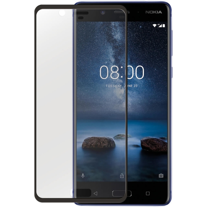 GEAR Hærdet Glas 3D Full Cover Klar Nokia 8 i gruppen SMARTPHONES & TABLETS / Mobil Beskyttelse / Nokia/Microsoft hos TP E-commerce Nordic AB (C12397)