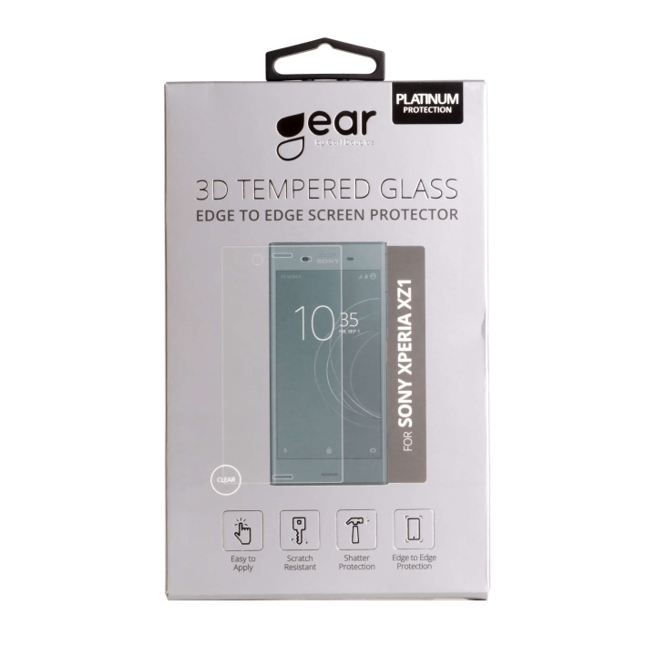Gear Hærdet Glas 3D Full Cover Klar Sony Xperia XZ1 i gruppen SMARTPHONES & TABLETS / Mobil Beskyttelse / Sony hos TP E-commerce Nordic AB (C12399)