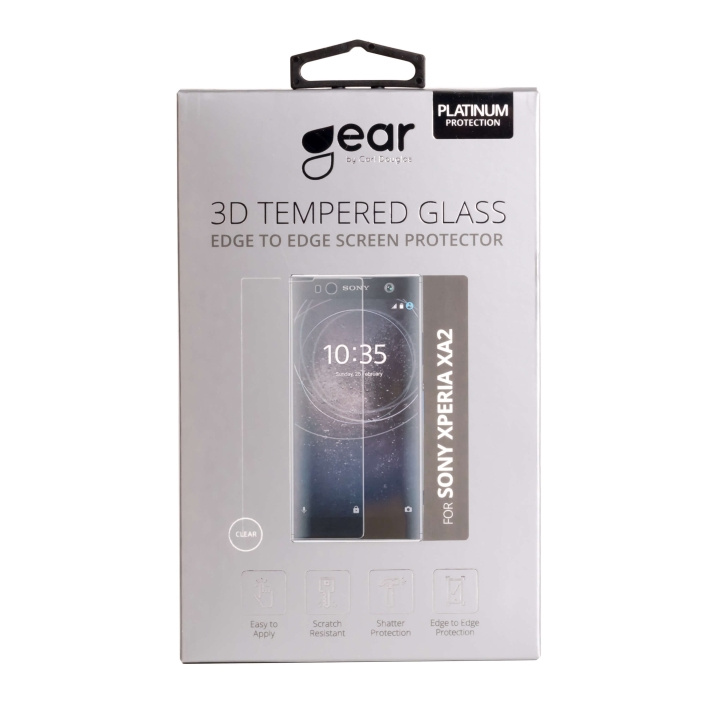 GEAR Hærdet Glas 3D Full Cover Klar Sony Xperia XA2 (SM12) i gruppen SMARTPHONES & TABLETS / Mobil Beskyttelse / Sony hos TP E-commerce Nordic AB (C12401)