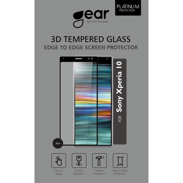 Gear Hærdet Glas 3D Sony Xperia 10 i gruppen SMARTPHONES & TABLETS / Mobil Beskyttelse / Sony hos TP E-commerce Nordic AB (C12415)